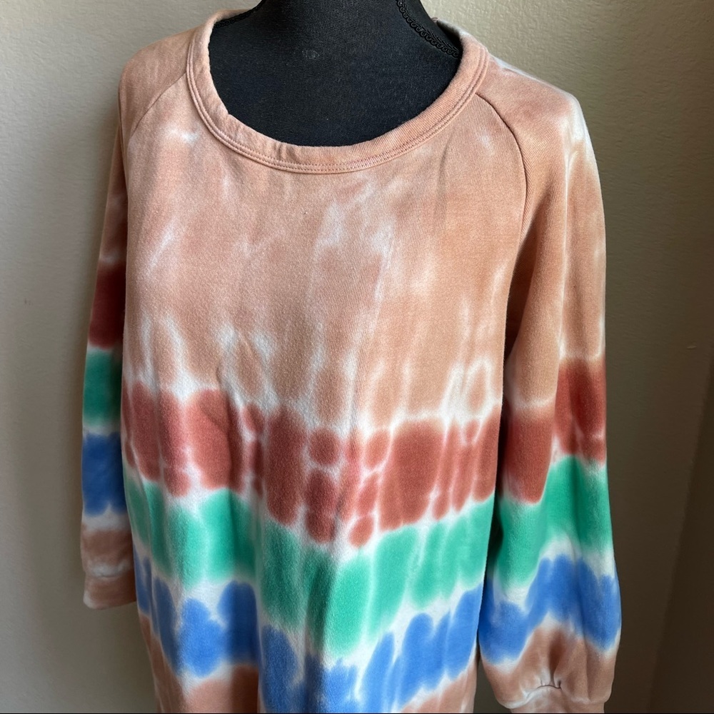 Blue buttercup tie dye Crewneck pullover - Picture 3 of 9